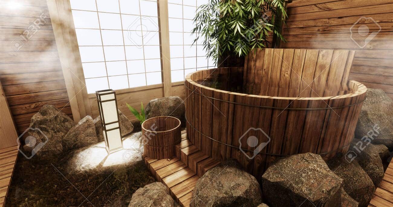 Japanese Wooden Bath